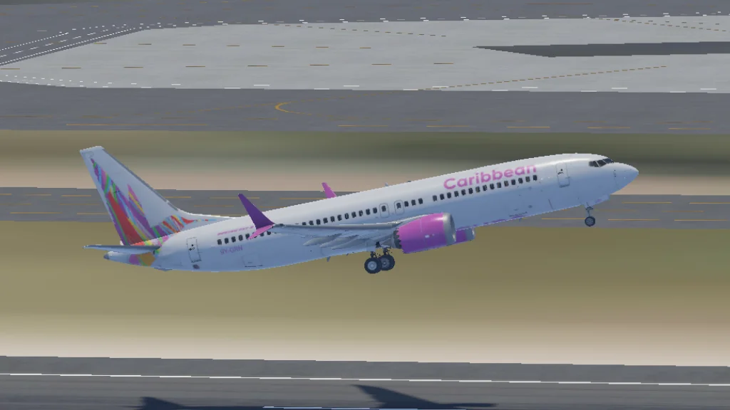 9Y-GRN B38M Caribbean Airlines